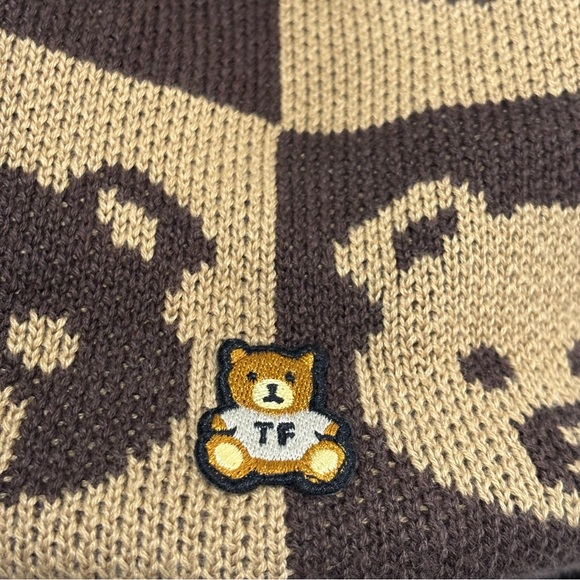 Teddy Fresh Knit Checkerboard Bear
Drawstring Backpack, GUC - Picture 2 of 9